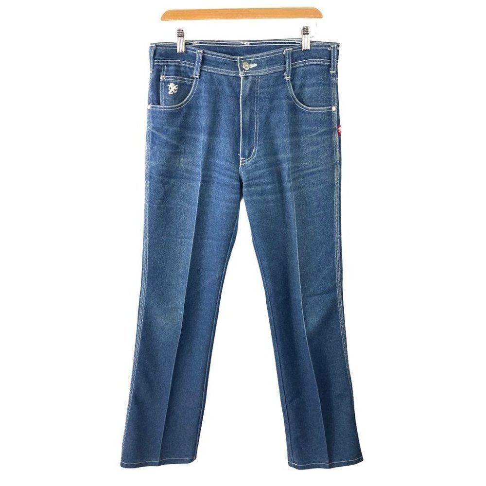 VINTAGE Braxton Ultra High Waisted Straight Leg Bootcut Denim 34